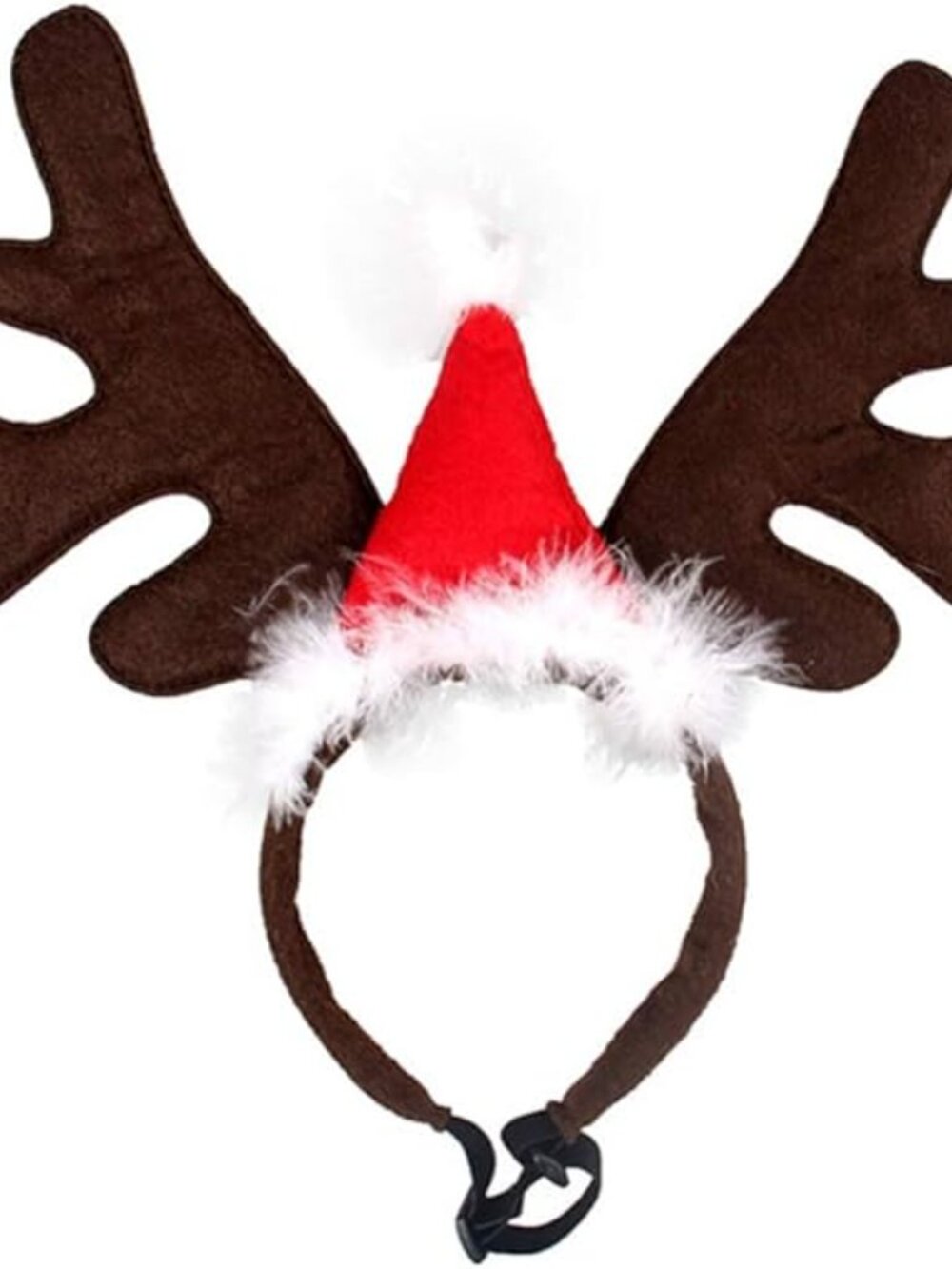 Dog Reindeer Santa Antlers Headband Christmas Costume Outfit For Small Dogs NWOT
